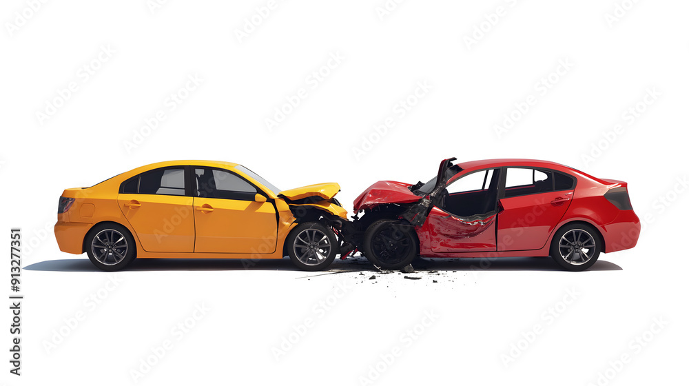 Car crash, car get damaged by accident on the road. damaged cars after collision. isolated on white background, car crash bumper graphic design element Car crash, car get damaged by accident on the road. damaged cars after collision. isolated on white background, car crash bumper graphic design element