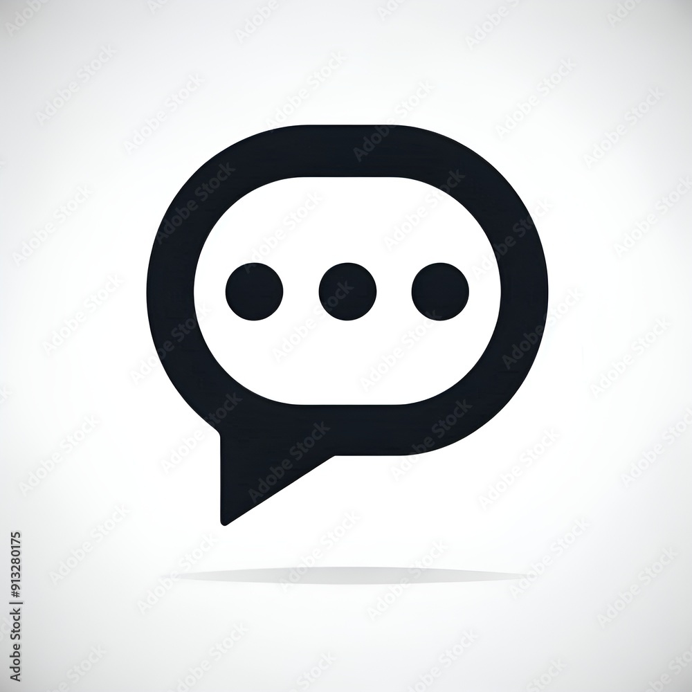 think with speech bubble icon. Generative ai think with speech bubble icon. Generative ai