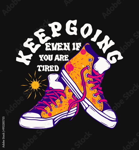 Shoes Vintage Design For t-shirt print, hoodie, streetwear, poster, and other