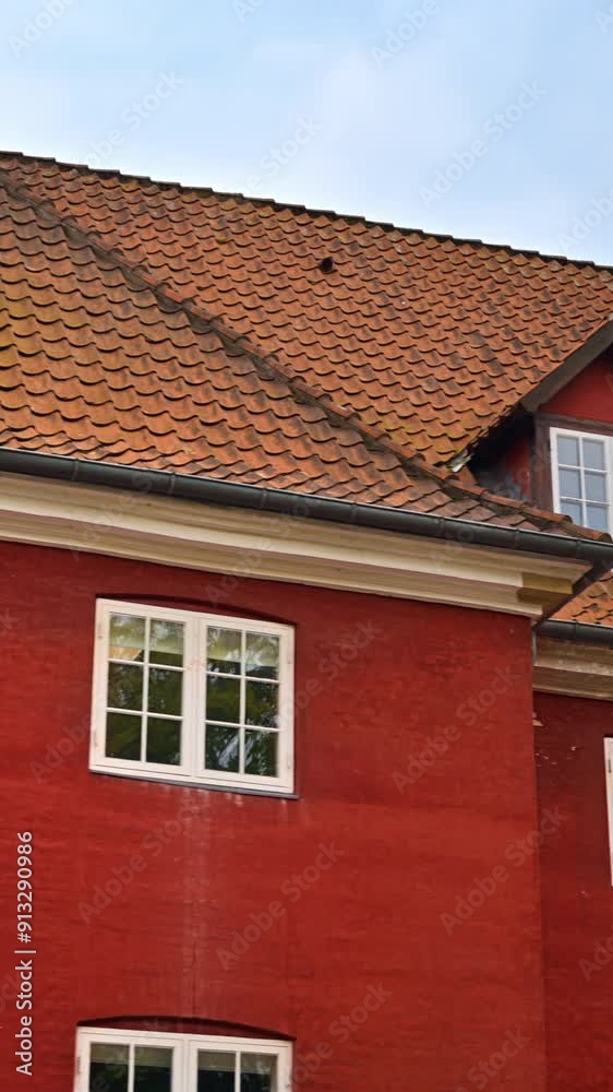 Detail view of the Kastellet Citadel in Copenhagen, Denmark. Vertical Detail view of the Kastellet Citadel in Copenhagen, Denmark. Vertical