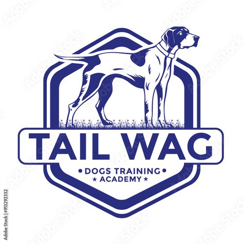 Dog Training Academy Logo Design, Professional Canine Training School Logo, Pet Obedience Training Center Logo
