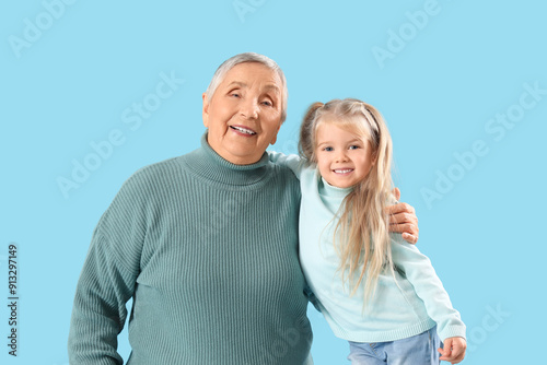 Cute little girl with her g...
