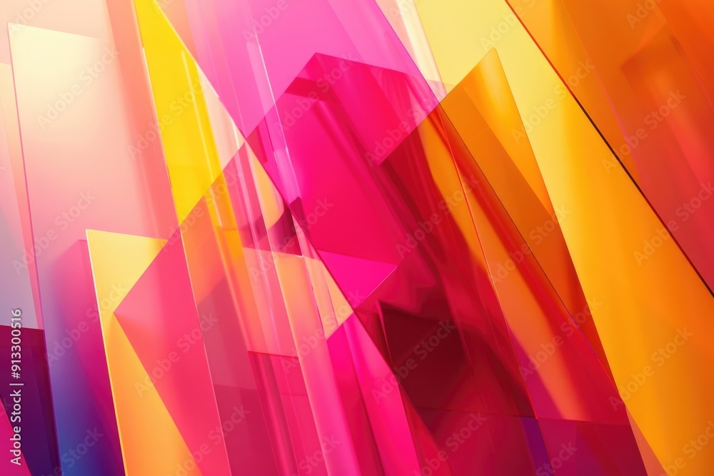 A vibrant and dynamic abstract design featuring multiple colors and patterns