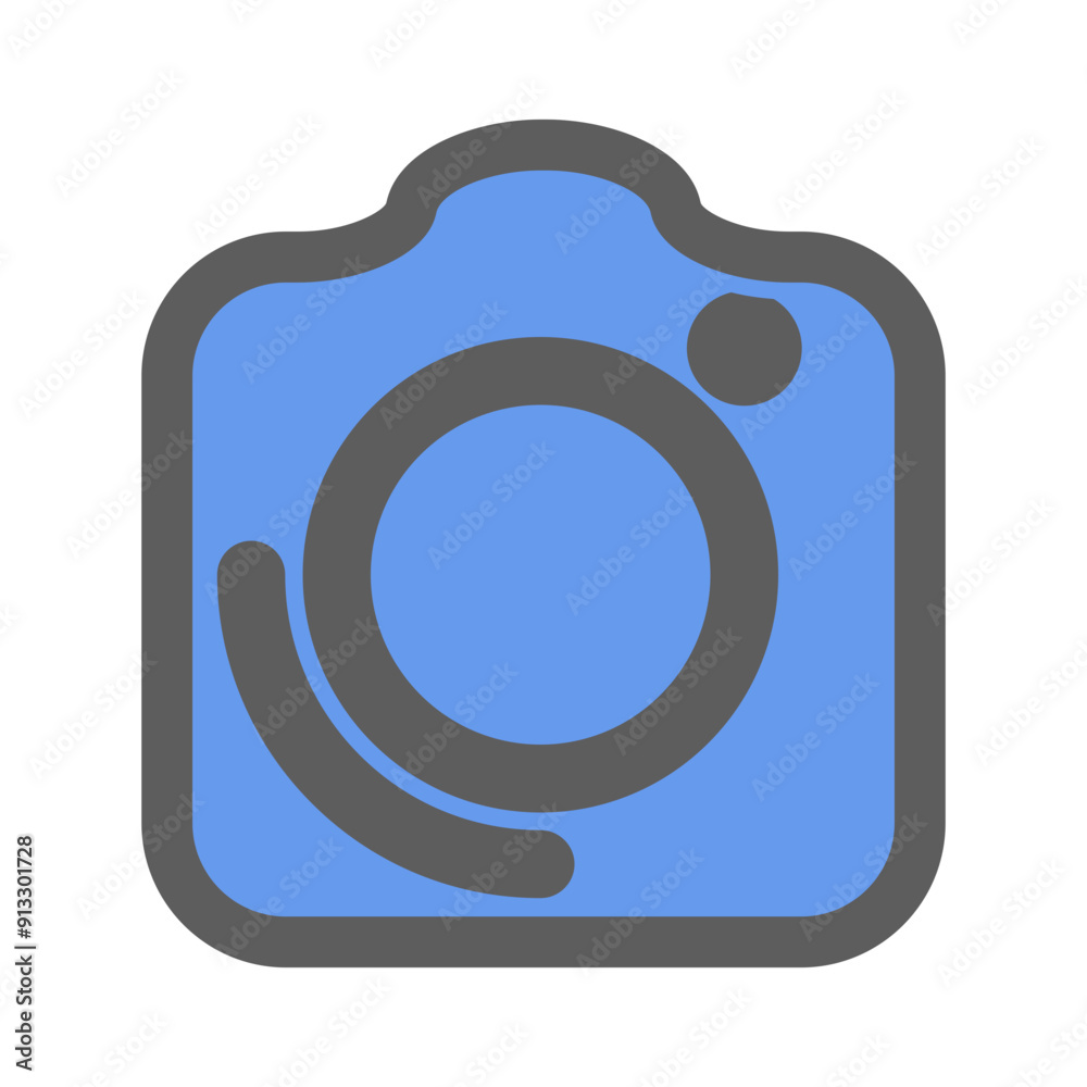 Camera icon in flat color style Camera icon in flat color style
