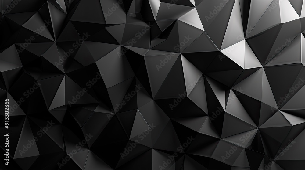 Abstract Black Triangular Pattern Abstract Black Triangular Pattern
