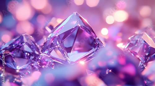 Sparkling Purple Diamonds