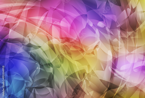 Light Multicolor vector pattern with random forms.