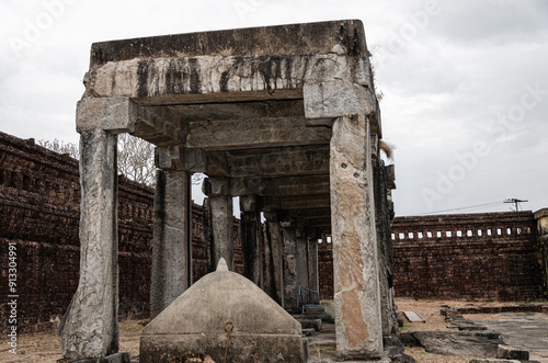 Stone structures at Gomateshwara statue annexe photo