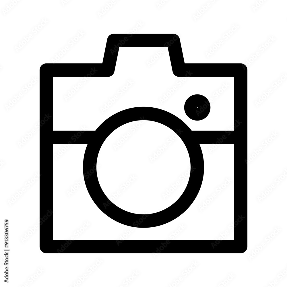 Camera icon in lineal style Camera icon in lineal style