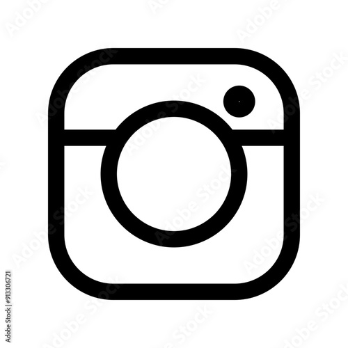 Camera icon in lineal style