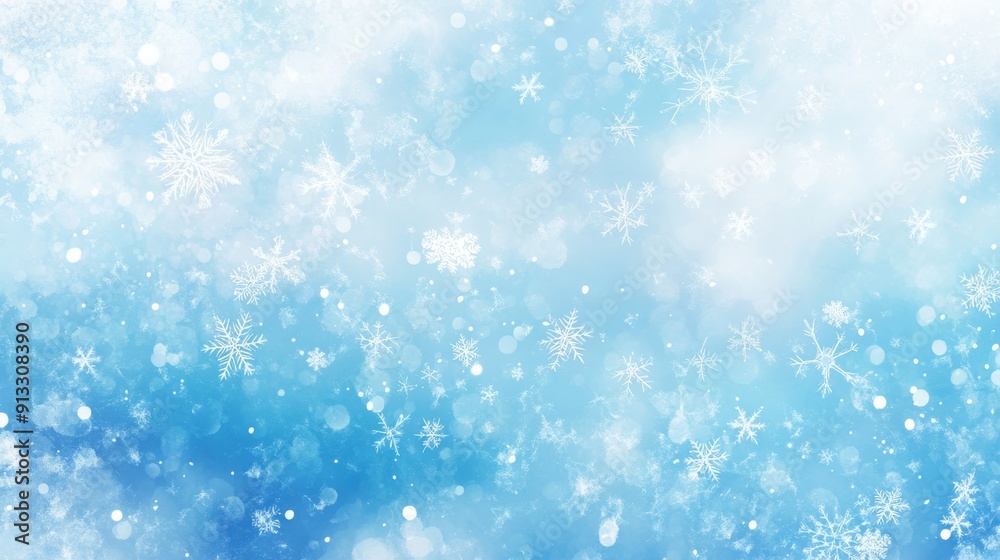 Soft gradient background transitioning from light blue to white, with subtle snowflake patterns scattered throughout Soft gradient background transitioning from light blue to white, with subtle snowflake patterns scattered throughout