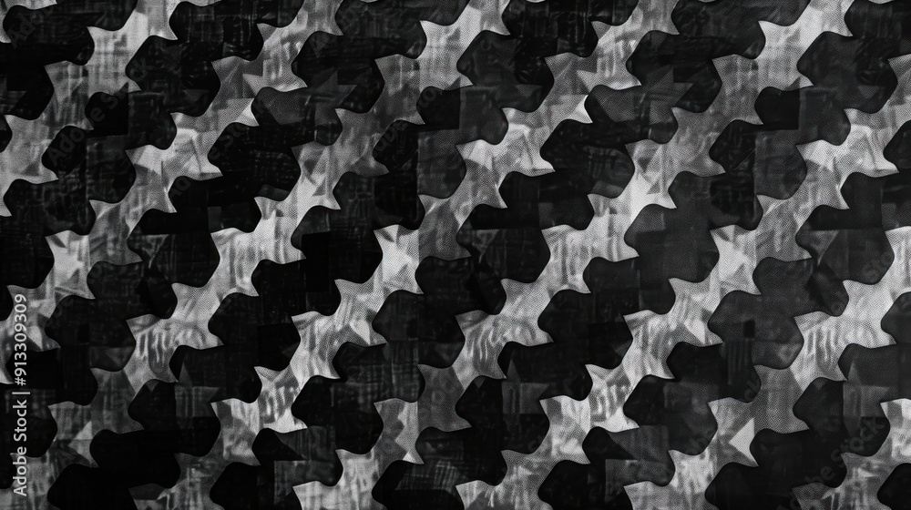 Houndstooth pattern in monochrome Houndstooth pattern in monochrome
