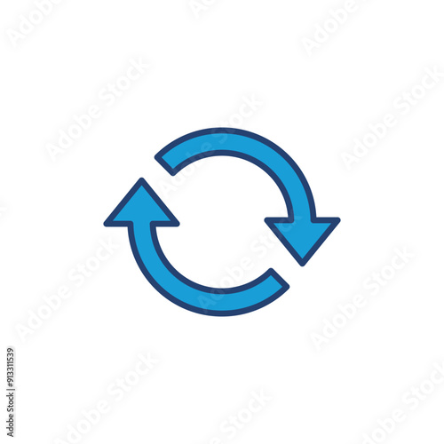 Free Download Refresh icon vector. Reload icon vector. Update icon. - GFXLoad