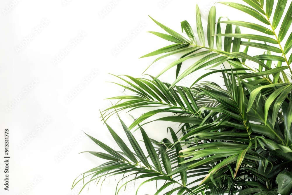 A detailed view of a healthy plant's foliage A detailed view of a healthy plant's foliage