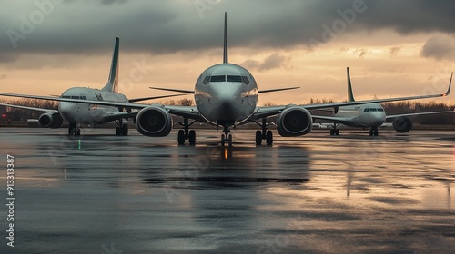 Aircraft Leasing Services: Provide leasing options for airlines.  photo