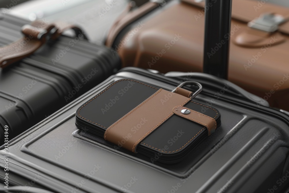 A pair of travel bags placed adjacent to each other, suitable for use in travel and tourism related contexts