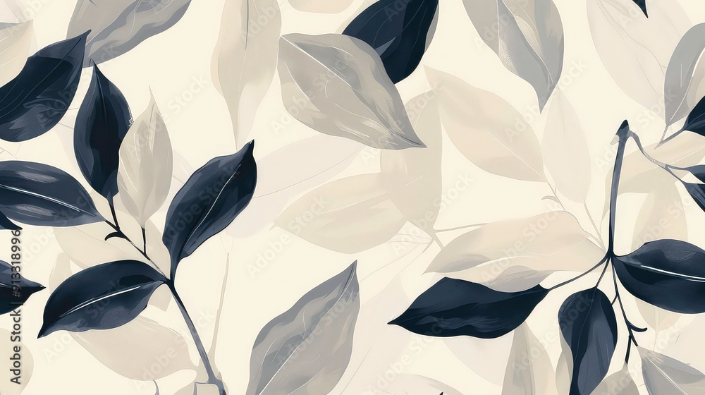 A close-up shot of dark and light leaves against a pale yellow background. The leaves have a glossy, almost wet texture. A close-up shot of dark and light leaves against a pale yellow background. The leaves have a glossy, almost wet texture.