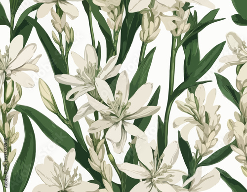 Tuberose | Redoute Flower Illustration
