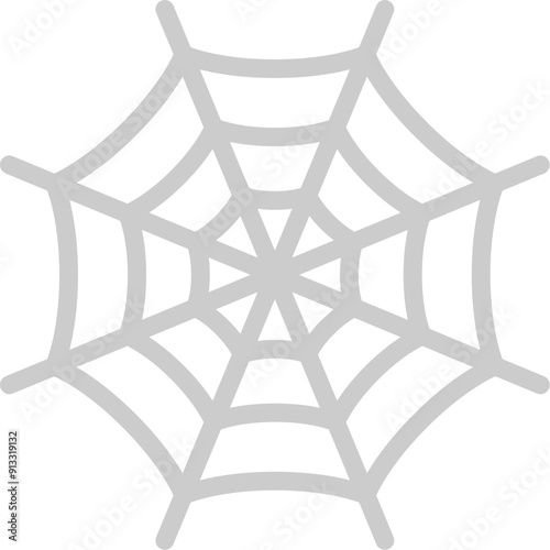 蜘蛛の巣のアイコンのイラスト
