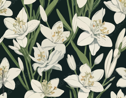 Tuberose | Redoute Flower Illustration
