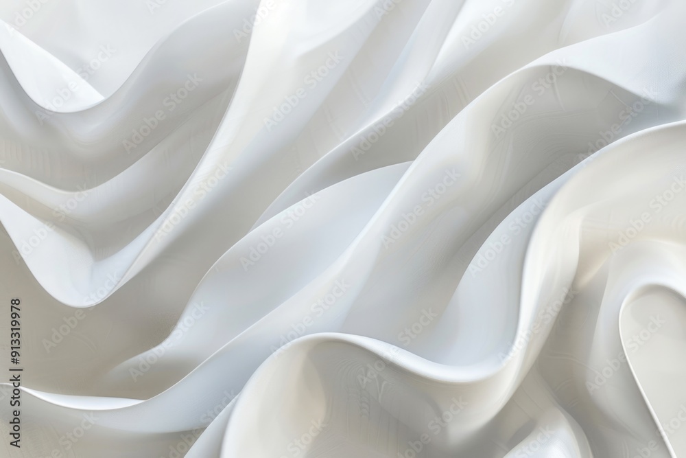 Obraz premium A detailed shot of white fabric texture