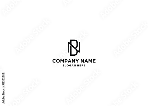 Letter NB Logo Design Concept