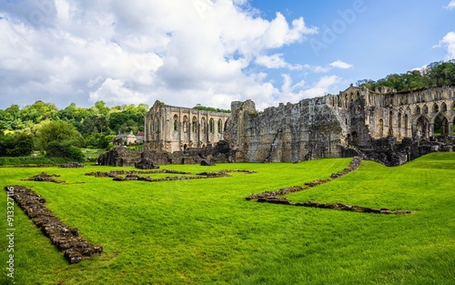 Rievaulx Abbey, North York Moors National Park, North Yorkshire, England photo