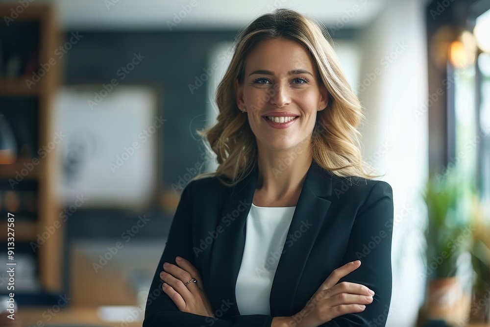 A confident businesswoman making a presentation to potential clients, showcasing expertise and professionalism A confident businesswoman making a presentation to potential clients, showcasing expertise and professionalism