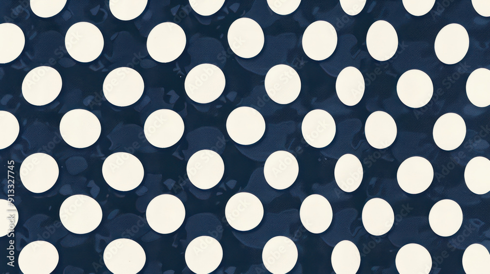 Polka dot pattern in navy and white Polka dot pattern in navy and white