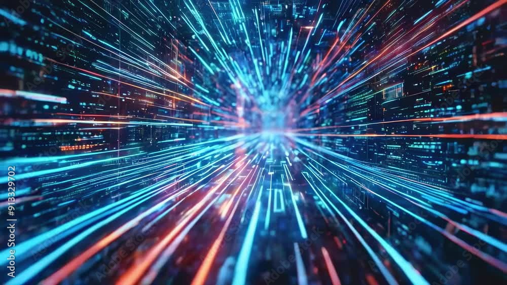 Futuristic Data Stream Futuristic Data Stream