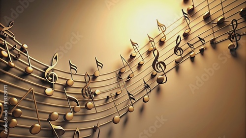 Musical notes melody isolated on background, music, notes, melody,background, isolated, composition, graphic design