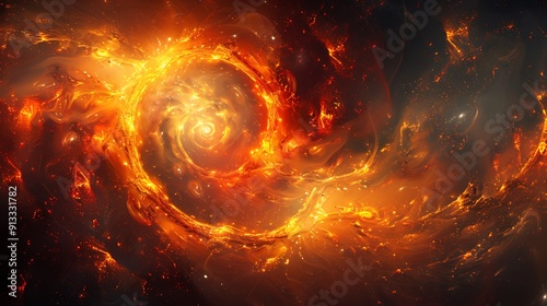 abstract neon fractal wallpaper with space theme