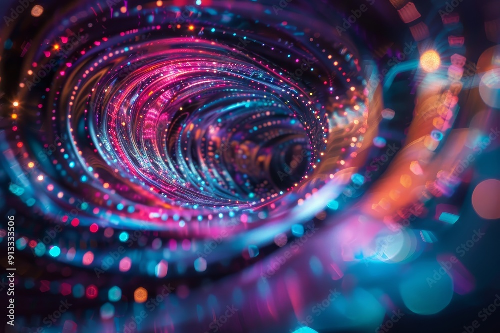 Abstract holograph patterns floating in space, creating a mesmerizing visual spectacle Abstract holograph patterns floating in space, creating a mesmerizing visual spectacle