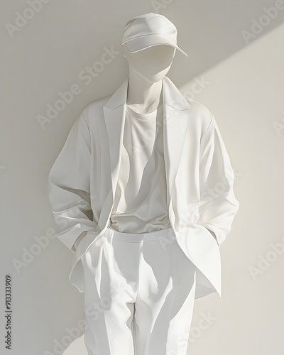 Carefully Arranged Contemporary Fashion Assortment with Crisp Outlines and Subtle Textures