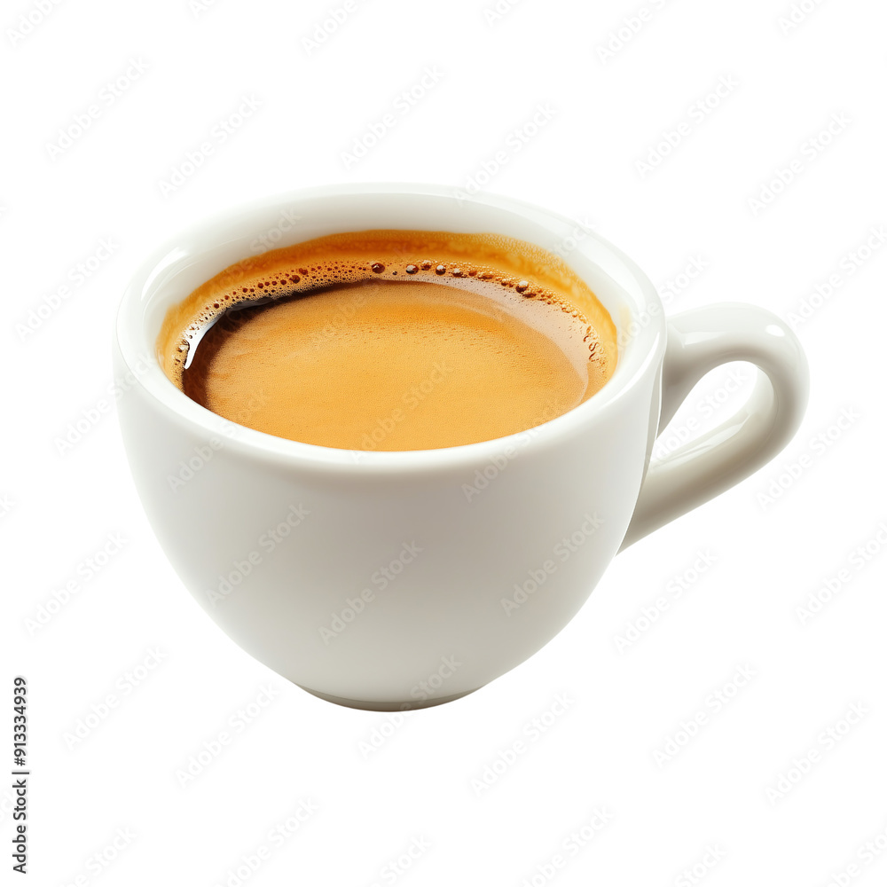 Aromatic Espresso cup of espresso , transparent background, white background Aromatic Espresso cup of espresso , transparent background, white background