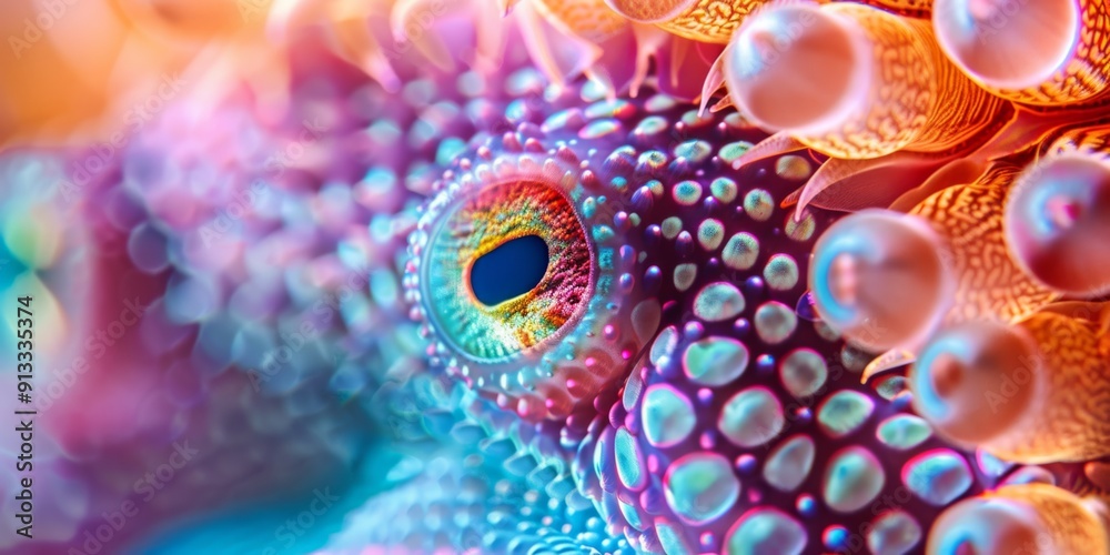 macro view of underwater creatures as octopus macro view of underwater creatures as octopus