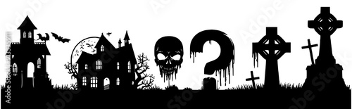 silhouette horror garden