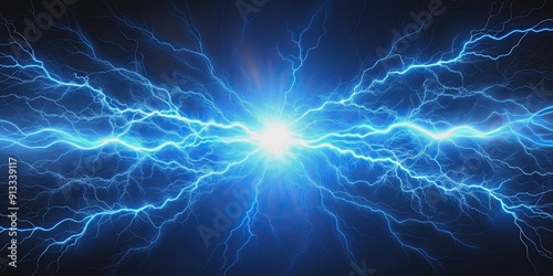 Background image of blue electric energy discharging, blue, electric, energy, discharge, background, abstract, glowing