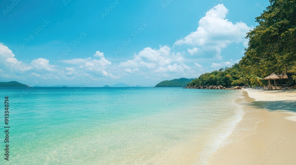 Tropical Beach Paradise with Crystal Clear Water Tropical Beach Paradise with Crystal Clear Water
