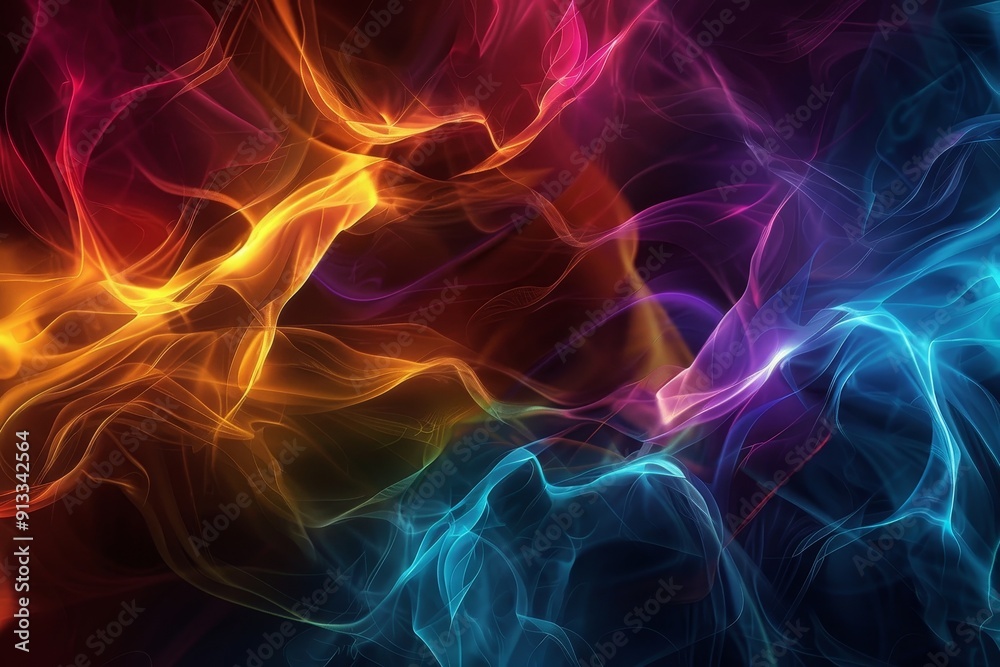 Fototapeta premium An abstract background with dynamic shapes and energetic lines, adding movement to designs