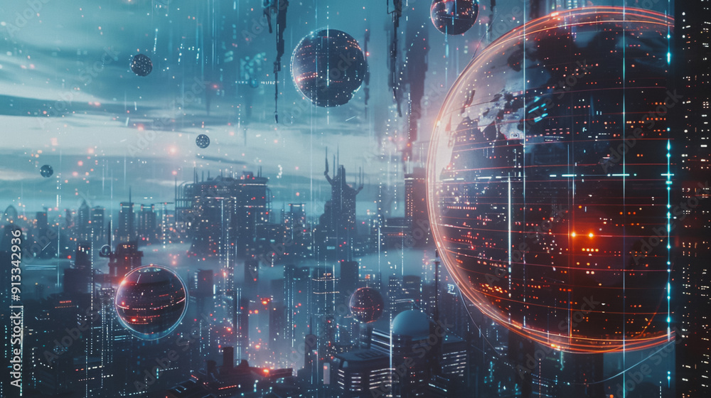 abstract business connection of line from nail node to node on world map background network points Earth's surface abstract business connection of line from nail node to node on world map background network points Earth's surface