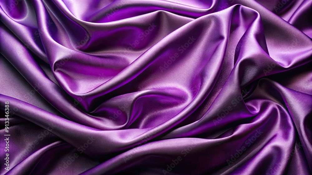 Fototapeta premium Lustrous violet silk fabric background with elegant sheen, violet, silk, fabric, background, texture, elegant, luxurious
