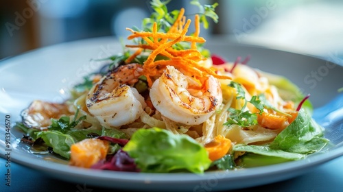 Shrimp Salad with Crispy Vegetables