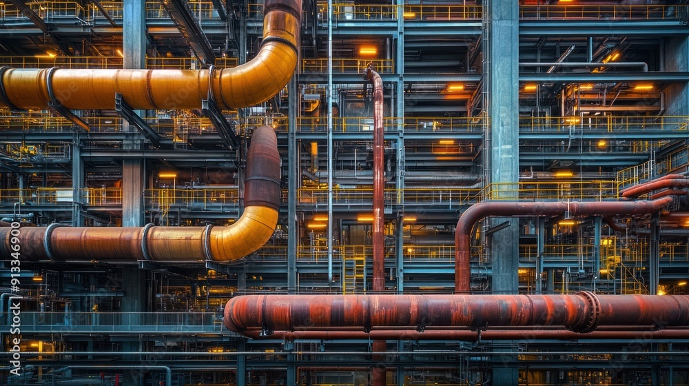 Industrial Architecture: A Maze of Pipes and Steel Industrial Architecture: A Maze of Pipes and Steel