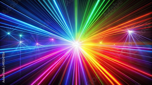 Laser light beams in various colors overlaid on a background, laser, light, effect, overlay, colors, background, digital