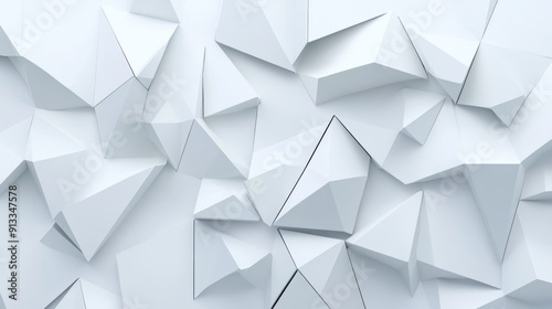 Abstract White Geometric Pattern