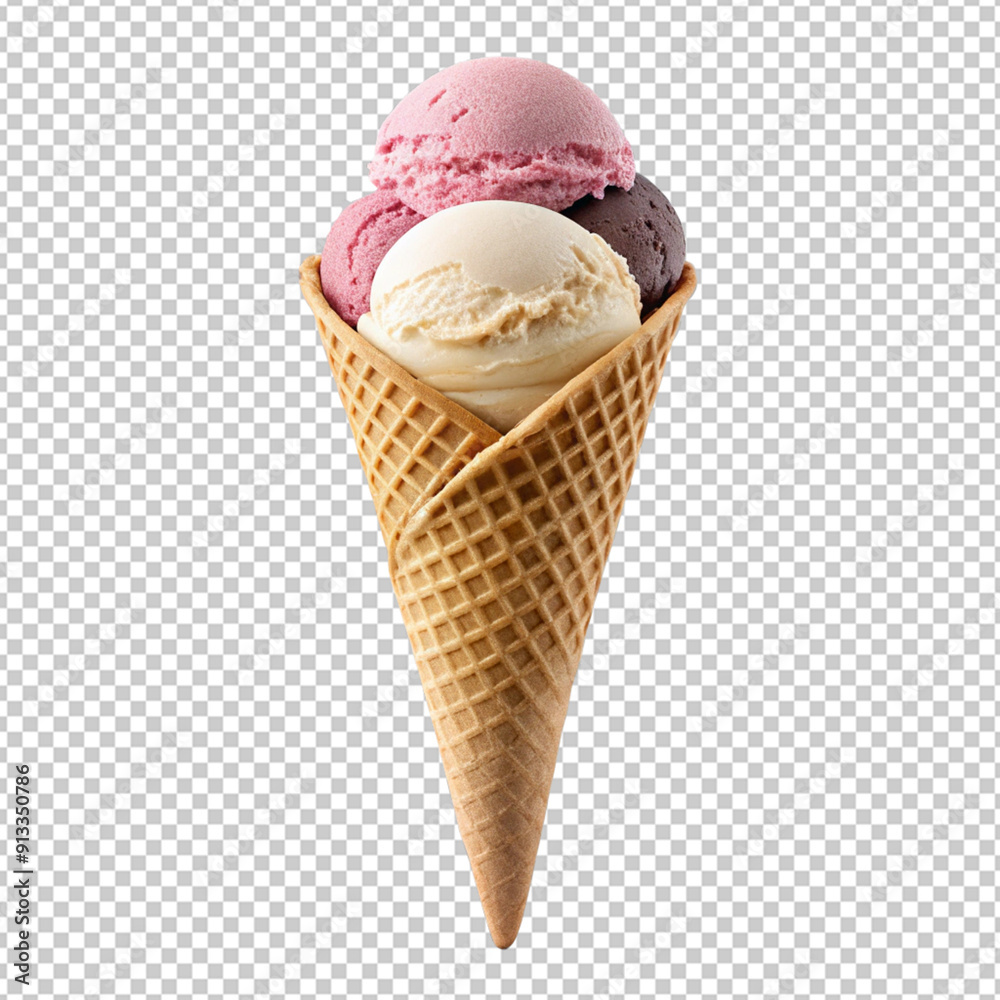 neapolitan ice cream isolated on transparent neapolitan ice cream isolated on transparent