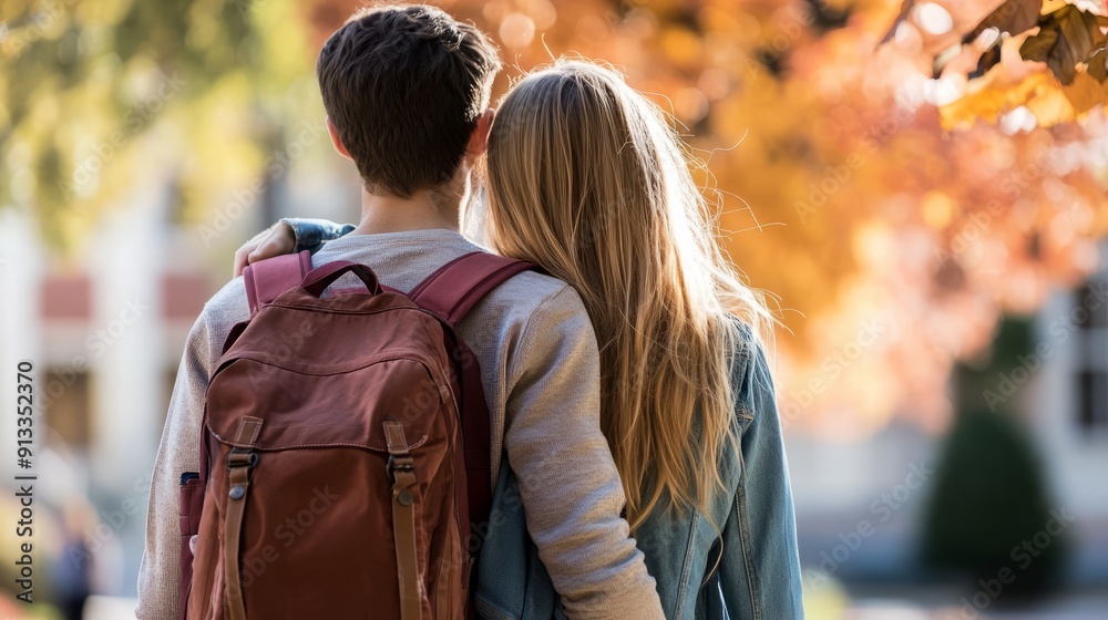 Fototapeta premium A Case For Not Bringing Your High School Sweetheart to College 
