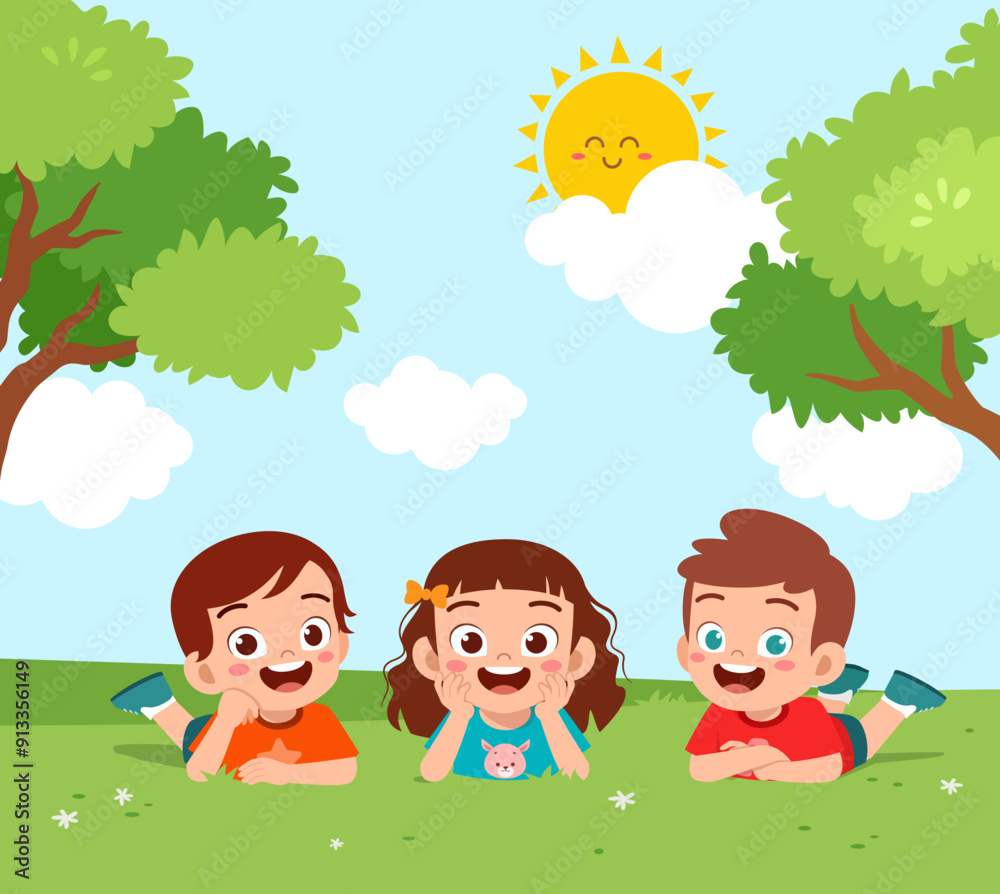 little kid play in the playground with friend little kid play in the playground with friend