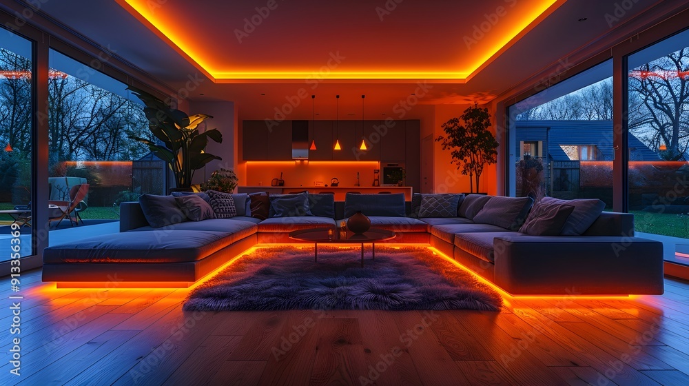 Interconnected Smart Home with Intuitive Control and Ambient Adjustments Interconnected Smart Home with Intuitive Control and Ambient Adjustments
